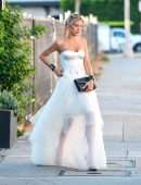 Josie Canseco in White Bridal Dress, Out in Los Angeles