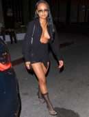 Karrueche Tran Cleavage at Catch Steak in West Hollywood