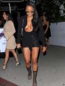 Karrueche Tran Cleavage at Catch Steak in West Hollywood