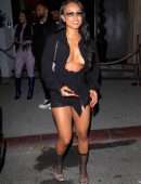 Karrueche Tran Cleavage at Catch Steak in West Hollywood
