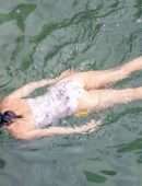 Katy Perry Booty in Swimsuit at a Beach in Positano