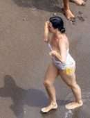 Katy Perry Booty in Swimsuit at a Beach in Positano