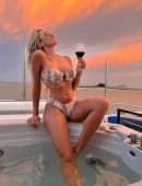 Khloe Terae Stunning Booty in Tiny Thong Bikini