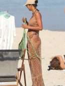 Lais Ribeiro Booty and Cleavage in Bikini at the Beach in Rio De Janeiro