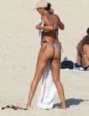 Lais Ribeiro Booty and Cleavage in Bikini at the Beach in Rio De Janeiro