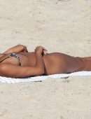 Lais Ribeiro Booty and Cleavage in Bikini at the Beach in Rio De Janeiro