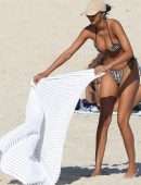Lais Ribeiro Booty and Cleavage in Bikini at the Beach in Rio De Janeiro