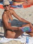 Lais Ribeiro Booty and Cleavage in Bikini at the Beach in Rio De Janeiro