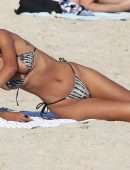 Lais Ribeiro Booty and Cleavage in Bikini at the Beach in Rio De Janeiro