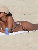 Lais Ribeiro Booty and Cleavage in Bikini at the Beach in Rio De Janeiro