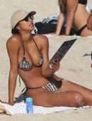 Lais Ribeiro Booty and Cleavage in Bikini at the Beach in Rio De Janeiro