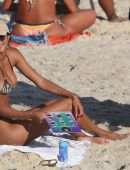 Lais Ribeiro Booty and Cleavage in Bikini at the Beach in Rio De Janeiro