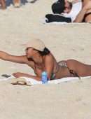 Lais Ribeiro Booty and Cleavage in Bikini at the Beach in Rio De Janeiro