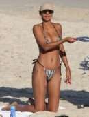 Lais Ribeiro Booty and Cleavage in Bikini at the Beach in Rio De Janeiro