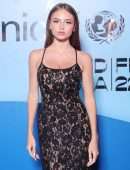 Leni Klum at LUISAVIAROMA for UNICEF in Capri