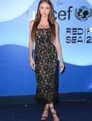 Leni Klum at LUISAVIAROMA for UNICEF in Capri