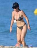 Lucila Sola at the Beach in Saint-Tropez
