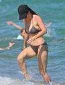 Lucila Sola at the Beach in Saint-Tropez