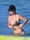 Lucila Sola at the Beach in Saint-Tropez