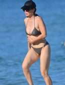 Lucila Sola at the Beach in Saint-Tropez