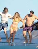 Margot Robbie Booty in Bikini on a Yacht in Spain