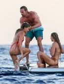 Margot Robbie Booty in Bikini on a Yacht in Spain