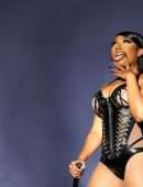 Megan Thee Stallion Cleavage while Performing Live at Reading Festival 2022