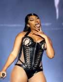 Megan Thee Stallion Cleavage while Performing Live at Reading Festival 2022