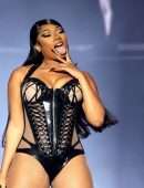 Megan Thee Stallion Cleavage while Performing Live at Reading Festival 2022