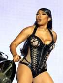 Megan Thee Stallion Cleavage while Performing Live at Reading Festival 2022