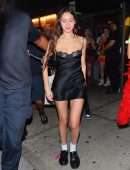 Olivia Rodrigo in Short Black Dress at The Bowery Ballroom in New York