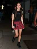 Olivia Rodrigo Leggy in Skirt Outside the Electric Lady Studio in NYC