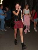 Olivia Rodrigo Leggy in Skirt Outside the Electric Lady Studio in NYC