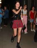 Olivia Rodrigo Leggy in Skirt Outside the Electric Lady Studio in NYC