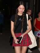 Olivia Rodrigo Leggy in Skirt Outside the Electric Lady Studio in NYC