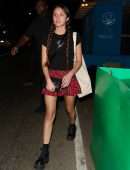 Olivia Rodrigo Leggy in Skirt Outside the Electric Lady Studio in NYC