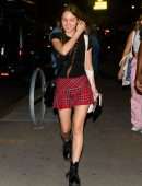 Olivia Rodrigo Leggy in Skirt Outside the Electric Lady Studio in NYC
