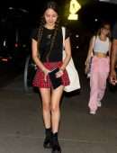 Olivia Rodrigo Leggy in Skirt Outside the Electric Lady Studio in NYC