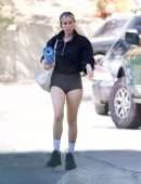 Scout Willis in Chunky Prada Trainers seen after Yoga Class in Los Angeles