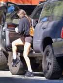 Scout Willis in Chunky Prada Trainers seen after Yoga Class in Los Angeles