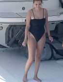 Selena Gomez Booty in Thong Swimsuit in Positano