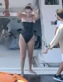 Selena Gomez Booty in Thong Swimsuit in Positano