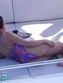 Selena Gomez Booty in Swimsuit on a Boat in Italy