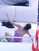 Selena Gomez Booty in Swimsuit on a Boat in Italy