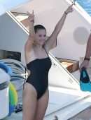 Selena Gomez Booty in Thong Swimsuit in Positano