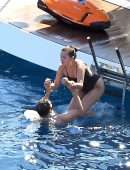Selena Gomez Booty in Thong Swimsuit in Positano