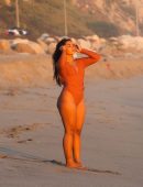 Sienna Gomez Booty Posing with New Swim Line in Malibu