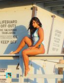 Sienna Gomez Booty Posing with New Swim Line in Malibu
