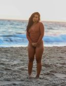 Sienna Gomez Booty Posing with New Swim Line in Malibu