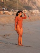 Sienna Gomez Booty Posing with New Swim Line in Malibu
